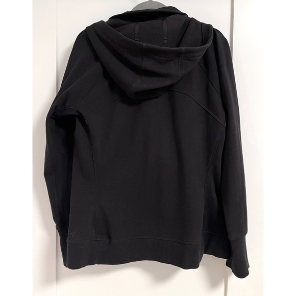Athleta Black Triumph Full Zip Hoodie XL cozy athleisure - Picture 3 of 5